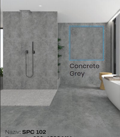SPC panel 60*120 cm CONCRETE GREY