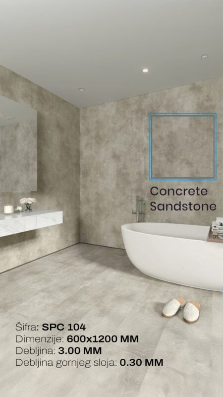 SPC panel 60*120 cm CONCRETE SANDSTONE