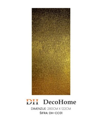 Carbon kristal paneli lomljeno zlato DH-CC01 1220*2800*8