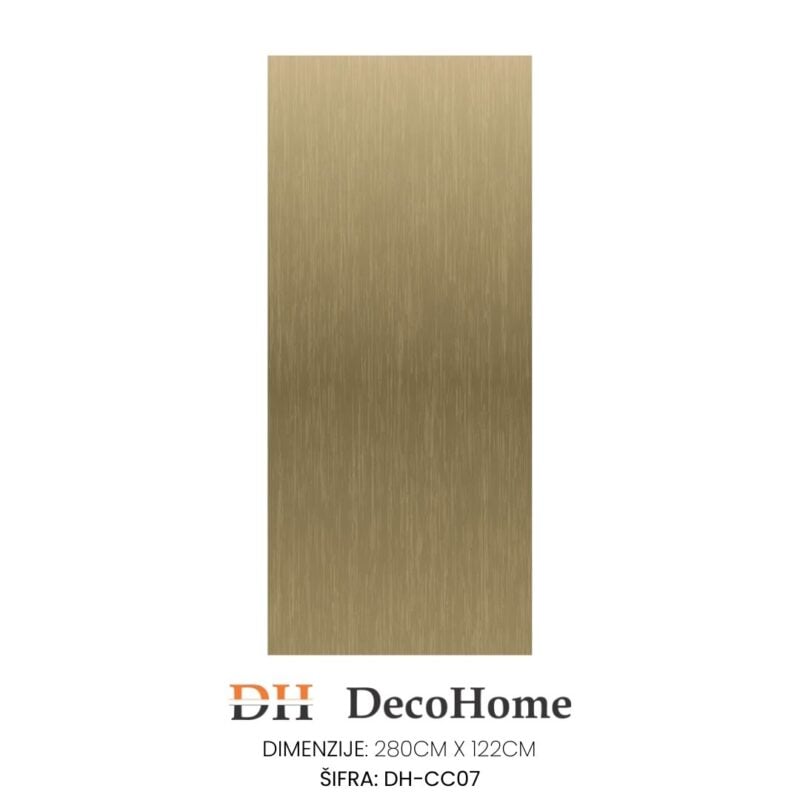 Carbon kristal paneli brušeno zlato DH-CC07 1220*2800*8