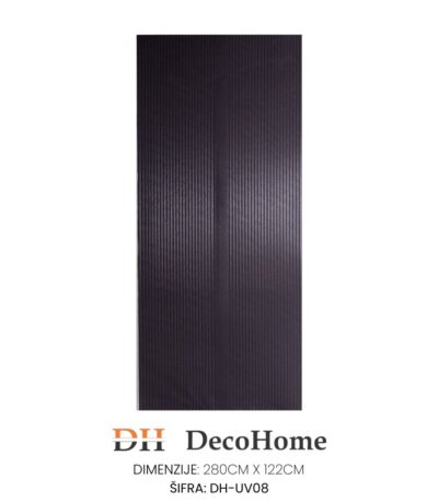 DH-UV08 - PVC zidni panel Fluted sivi 1170*2800*3,6