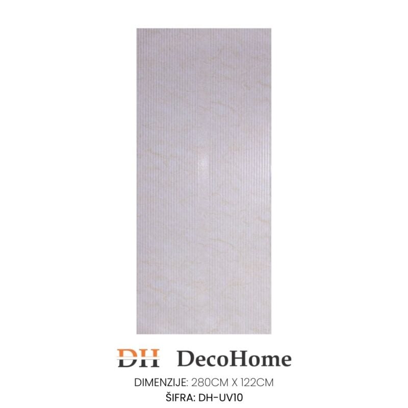 DH-UV10 - PVC zidni panel Fluted bež mramor 1170*2800*3,6