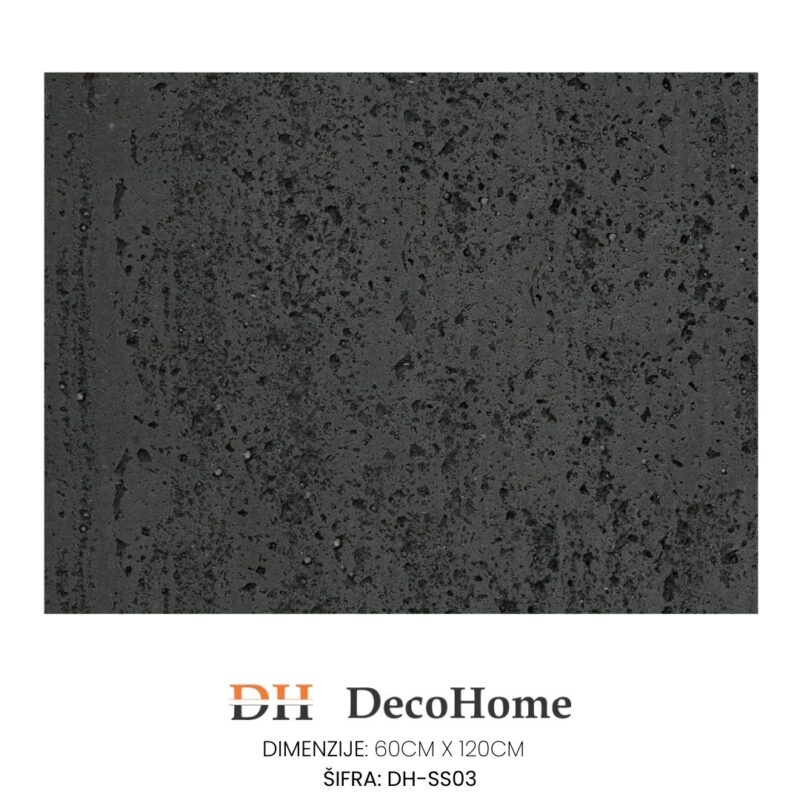 Fleksibilni zidni panel tamno sivi traventino DH-SS03 600*1200